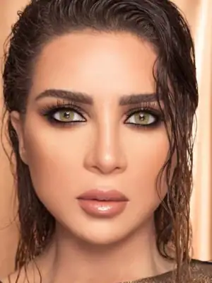 خرید لنز رنگی سبز عسلی لومینس لمون