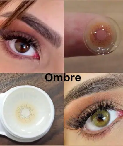 لنز رنگی سبز عسلی هیپنوس اومبره - Image 2