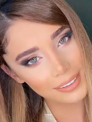 خرید لنز رنگی طوسی سبز لابلا شادو