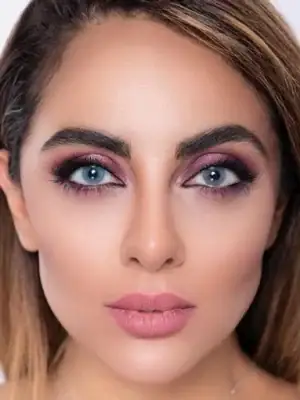 خرید لنز رنگی طوسی آبی لابلا مجیک گری