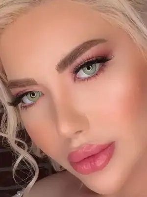خرید لنز رنگی سبز عسلی ترسا بیگ پوپیل گری گرین