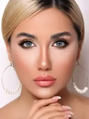 خرید لنز رنگی طوسی آبی اوربان لایر نیویورک ان گری