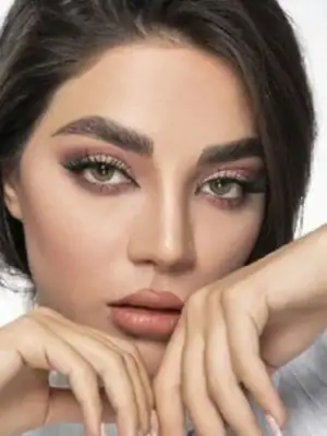 خرید لنز رنگی سبز عسلی فستیوال مورنینگ گرین تن 3