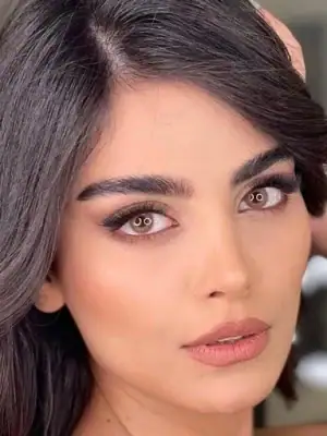خرید لنز رنگی عسلی دهب کت آی