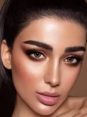 خرید لنز رنگی عسلی دهب سان کیس