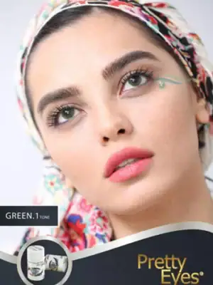 خرید لنز رنگی سبز مارشال گرین تن 1