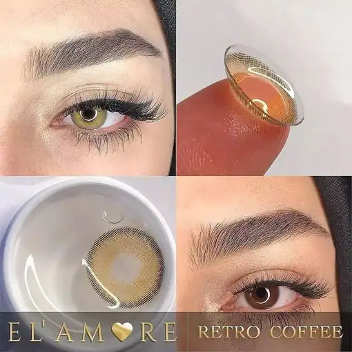 لنز رنگی عسلی الامور رترو کافی - Image 3