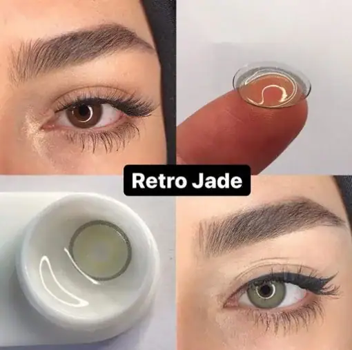 لنز رنگی سبز الامور رترو جید - Image 3