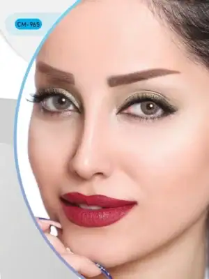 خرید لنز رنگی طوسی عسلی کلیر ویژن CM965
