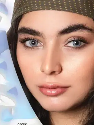 خرید لنز رنگی طوسی یخی کلیر ویژن G0721