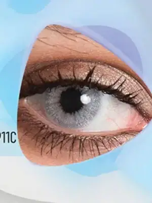 خرید لنز رنگی طوسی یخی کلیر ویژن G0911C