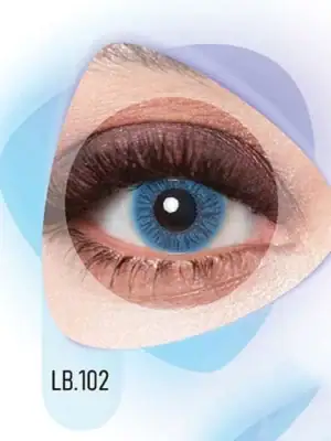 خرید لنز رنگی طوسی آبی کلیر ویژن LB102
