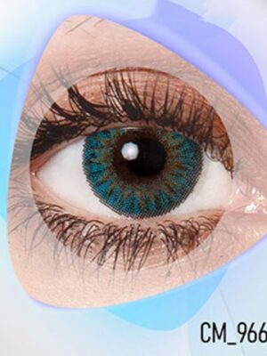 خرید لنز رنگی آبی عسلی کلیر ویژن CM966