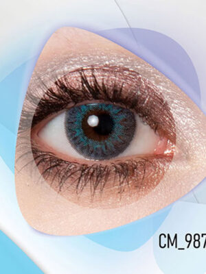 خرید لنز رنگی طوسی آبی کلیر ویژن CM987