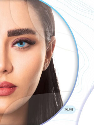 خرید لنز رنگی آبی کلیر ویژن XKU802
