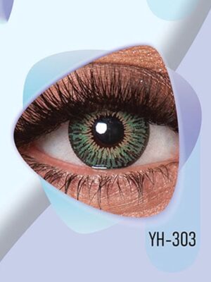 خرید لنز رنگی سبز عسلی کلیر ویژن YH303