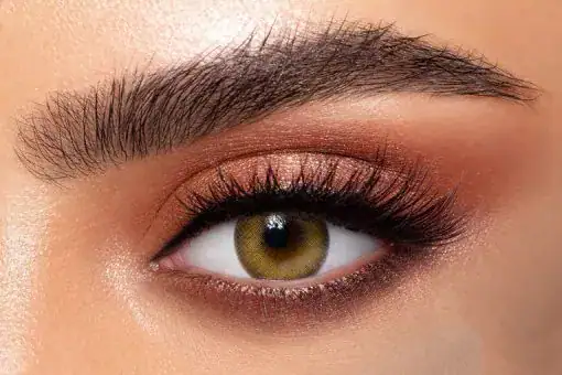 لنز رنگی سبز عسلی دهب الیو - Image 2