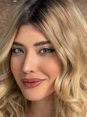 خرید لنز رنگی طوسی عسلی شیخ بیوتی رینگ هیزل