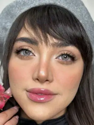 خرید لنز رنگی طوسی سلنا آنجل