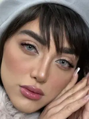 خرید لنز رنگی طوسی آماندا پاستل گری