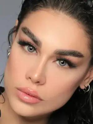 خرید لنز رنگی آبی عسلی آرملا کتی آمبر