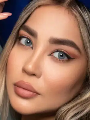 خرید لنز رنگی آبی اپتی کالر روبی بلو