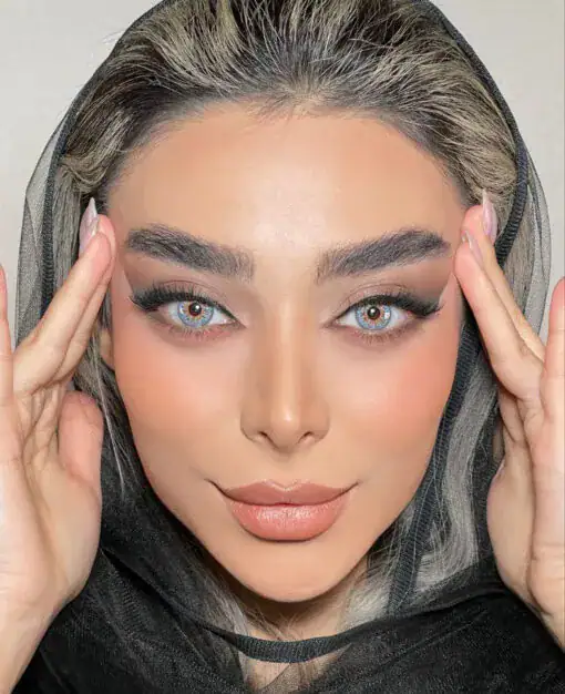 خرید لنز رنگی طوسی عسلی سلنا دیپ گری